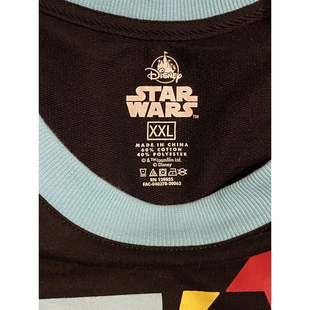 EUC Disney ‎ Galaxy Edge Star Wars sweatshirt Jersey Millennium Falcon Ride 2XL - Picture 4 of 6